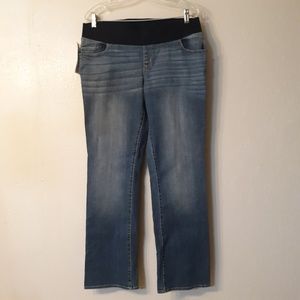 LIZ LANGE Boot cut maternity jeans size 12 NWT